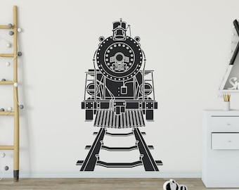 Steam Engine 1895 Locomotive Train Wall Decal for your train themed bedroom, nursery, office, and more K808
