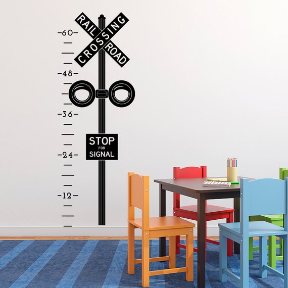 Flower Wall Art K617 Sunflowers Growth Ruler Vinyl Wall Decal Nursery