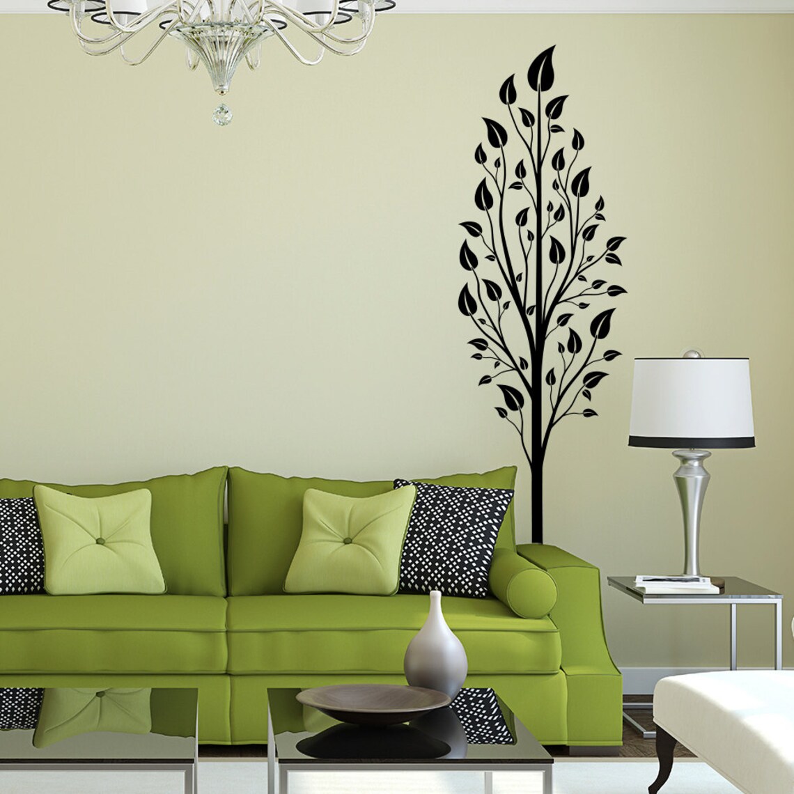 Tree Wall Decal Fits Living Room Family Room Nursery and - Etsy