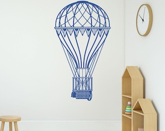 Hot Air Balloon Wall Decal - fits nursery, bedroom, living room and more K744