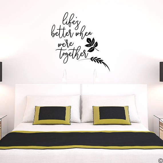 fits smooth painted interior walls and more L230 You/'re Home Vinyl Wall Decal