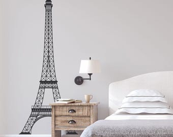 Eiffel Tower Vinyl Wall Decal: Home Decor K543