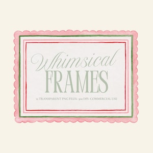 Watercolor Frame Clipart – 15 Whimsical PNG Borders