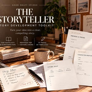 Story Development Workbook | Character, Plot & Story Structure Templates for Writers