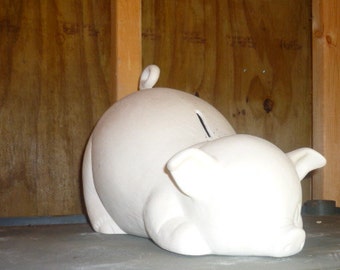 Lg Porkus Pig Bank  Ready to Paint