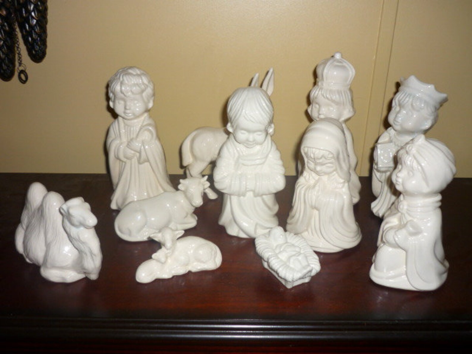 Ready to Paint Ceramic Nativity Set Etsy