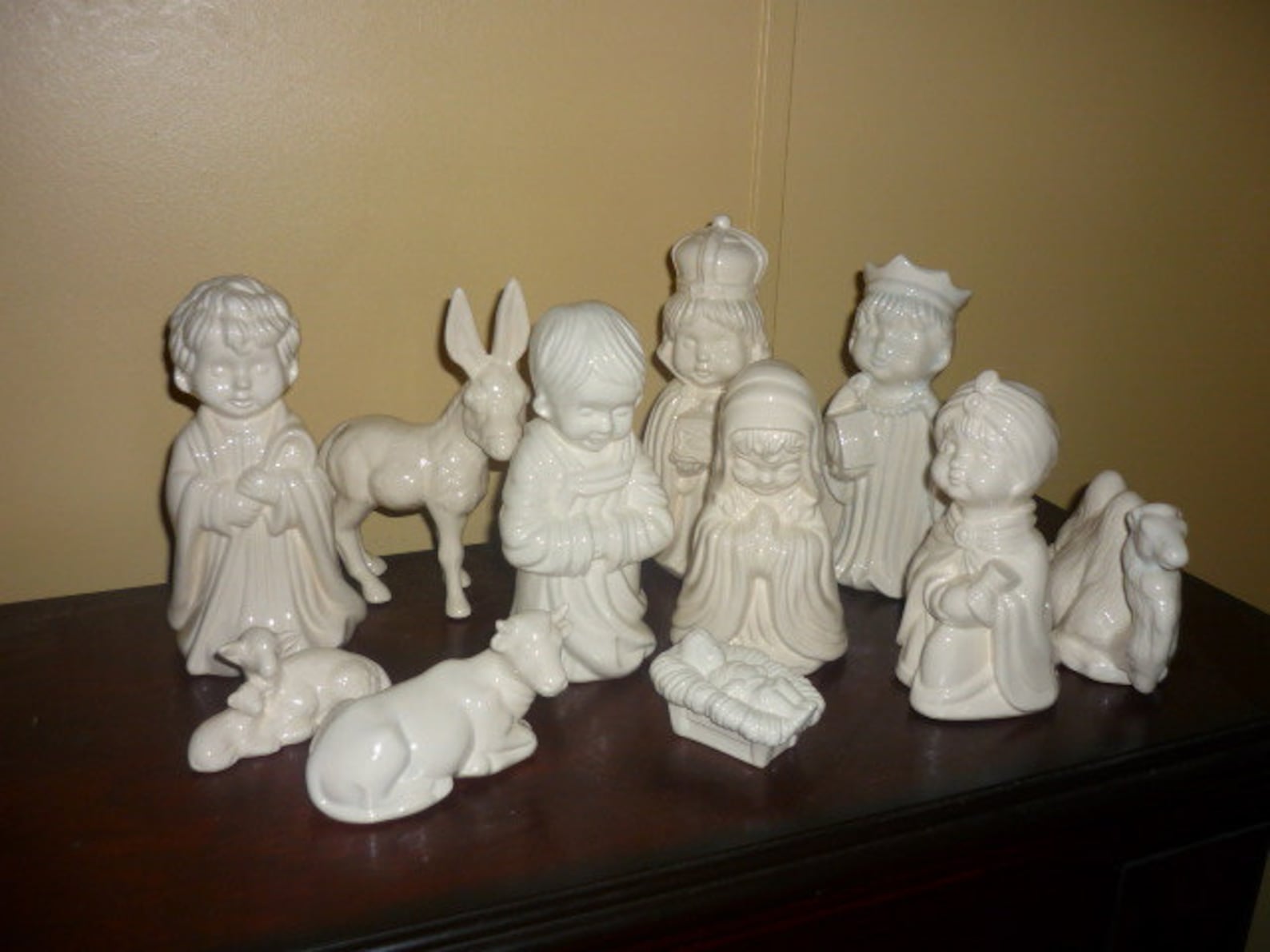 Ready to Paint Ceramic Nativity Set Etsy