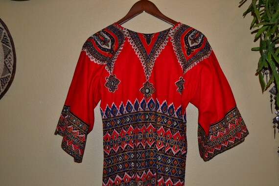 60's 70's Pakistan Boho Gypsy Goddess dashiki col… - image 7