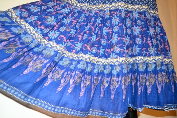 70's 80's Kaiser Pakistan blue/pink/white soft sh… - image 3