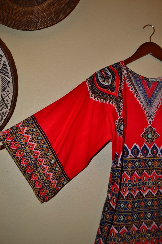 60's 70's Pakistan Boho Gypsy Goddess dashiki col… - image 9