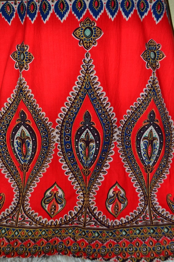 60's 70's Pakistan Boho Gypsy Goddess dashiki col… - image 2