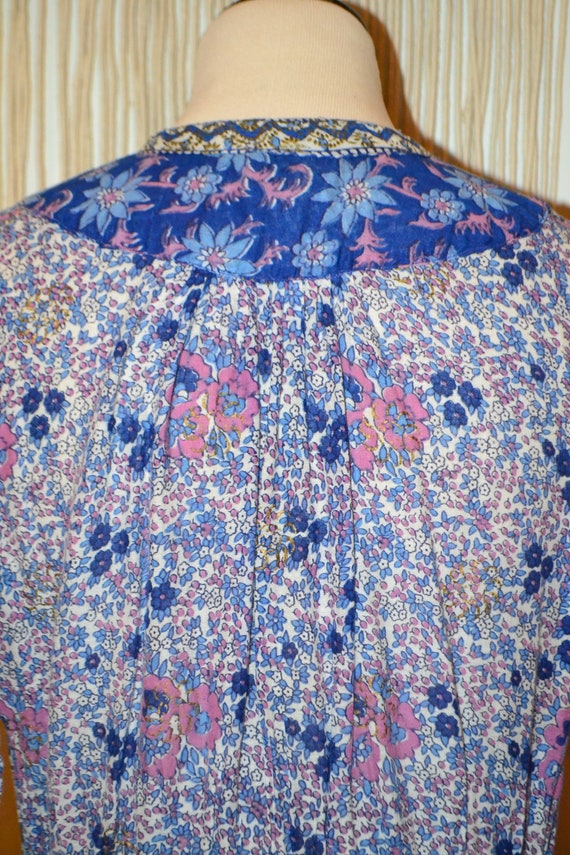 70's 80's Kaiser Pakistan blue/pink/white soft sh… - image 8