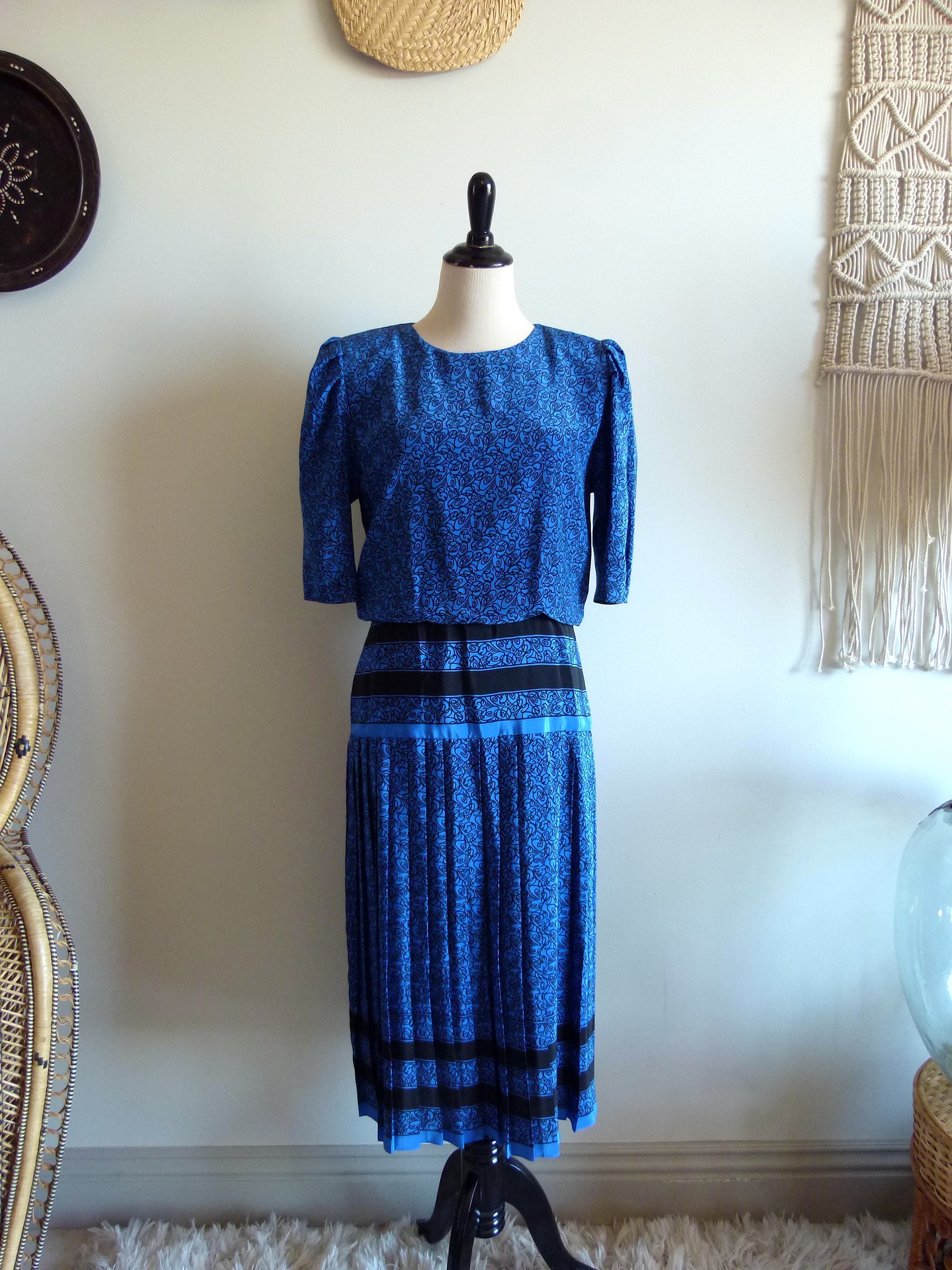 Diane Freis Drop Waist Dress - Etsy
