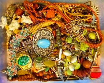 Tribal Silver Gemstones Metals Jewelry Lot
