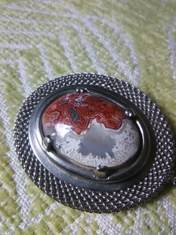 Crazy Lace Agate Gemstone Pendant