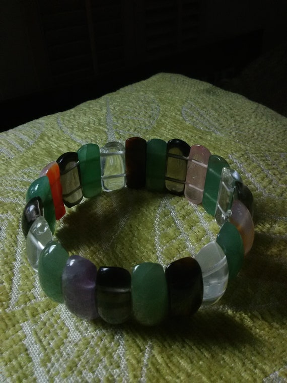 Vintage Gemstone Panel Bracelet