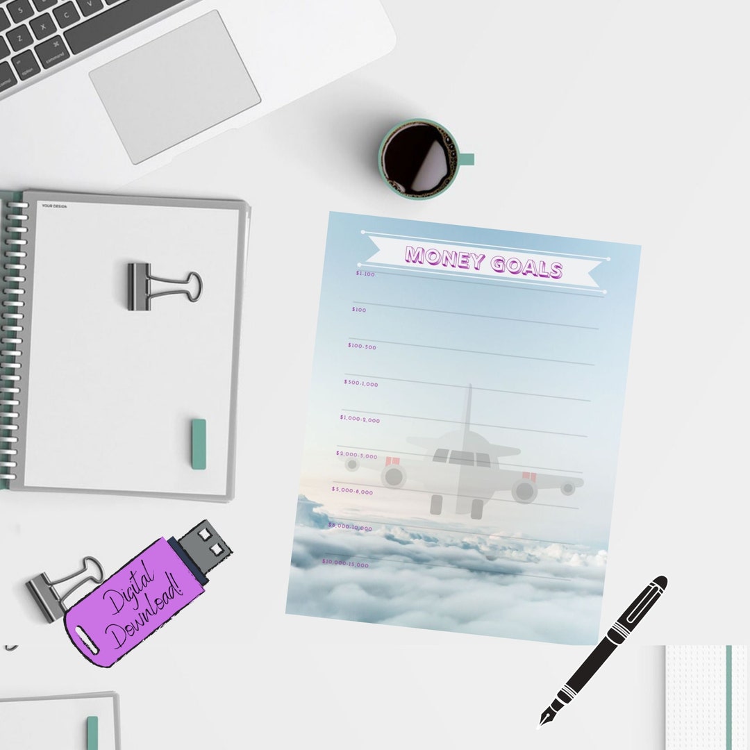 Money Goals Printable Savings Tracker Track Your Progress - Etsy