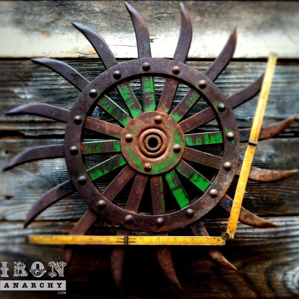 Large Antique Industrial Wheel