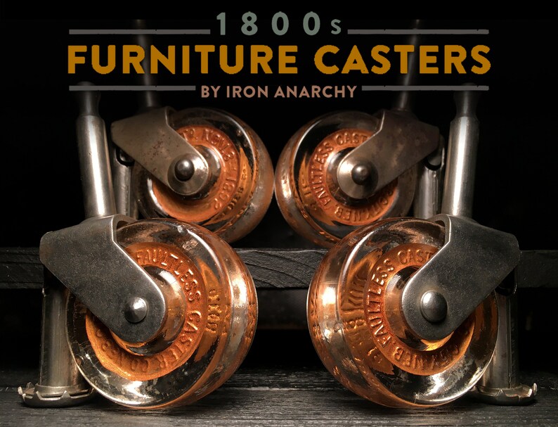 Antike Glas Möbel Rollen Vintage Tischräder | Etsy