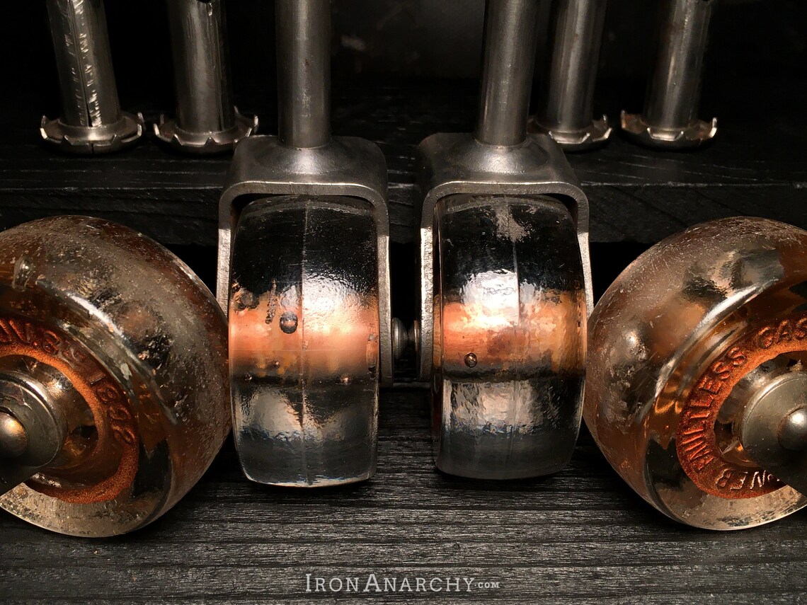 Antike Glas Möbel Rollen Vintage Tischräder | Etsy