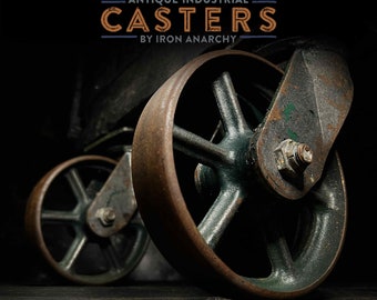 Vintage Caster Wheels Metal Caster Wheels for Furniture Wheels Industrial  Wheels Antique Casters Bulk Casters Metal Casters Vintage Wheels 