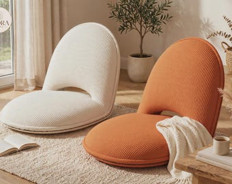 Floor Chair for Living Room, Lazy Sofa Lounger, Adjustable Gaming Floor Seat, Corduroy Meditation Chair, Cozy Reading Nook Furniture
