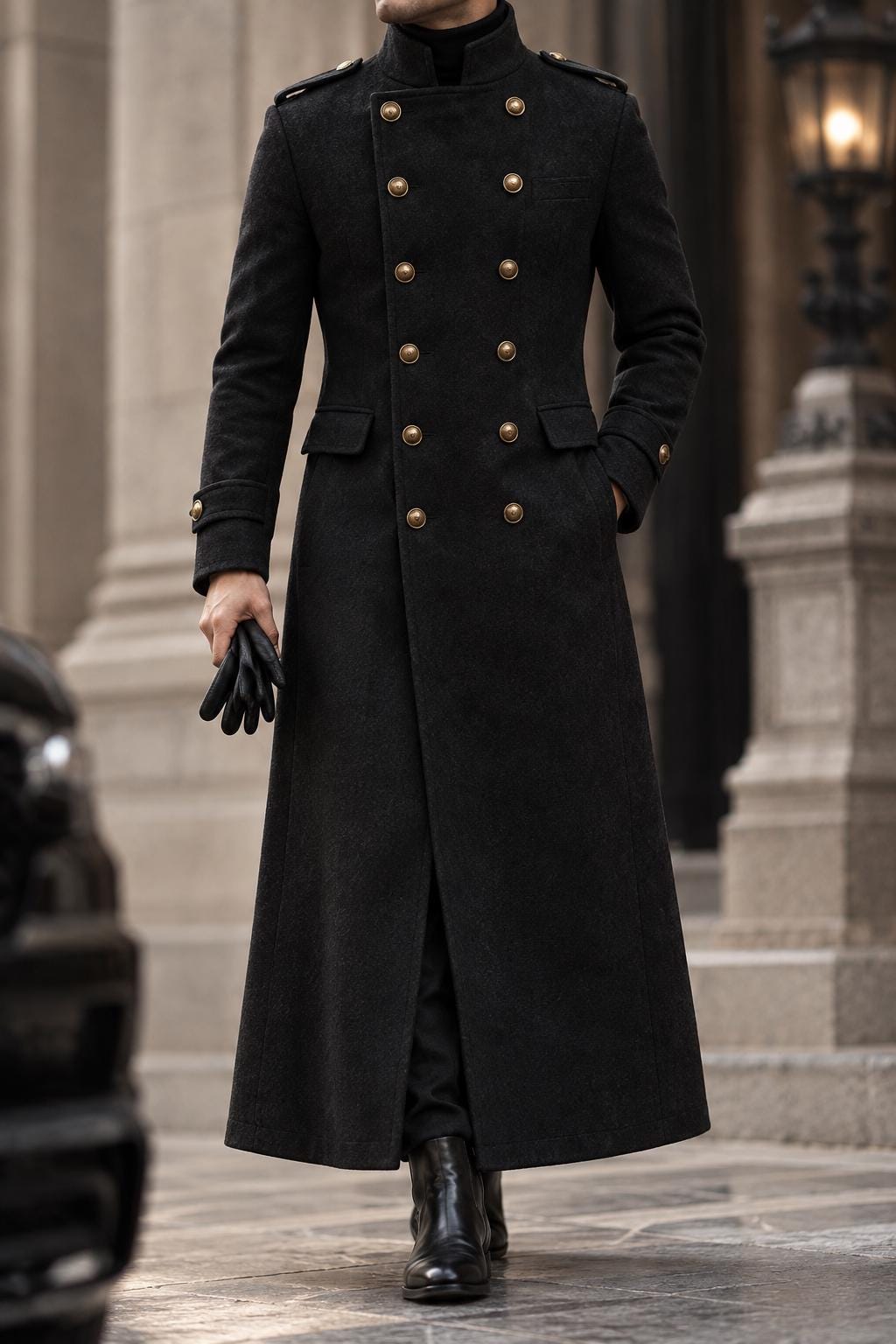 Stand Collar Trench Coat - Etsy