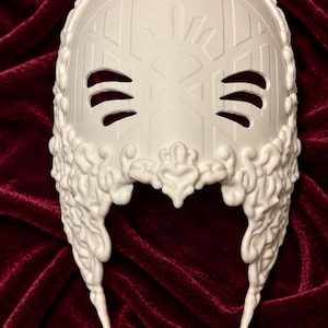 Sleep Token Fan Art Vessel Mask: Unfinished 3D Printed White PLA