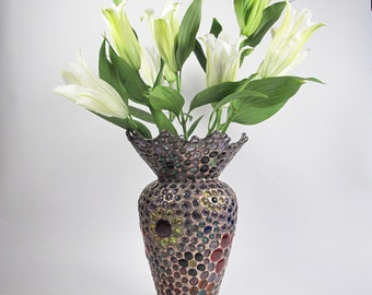 Tiffany & Co. Frank Lloyd Wright Hex Crystal Vase | Vintage Art