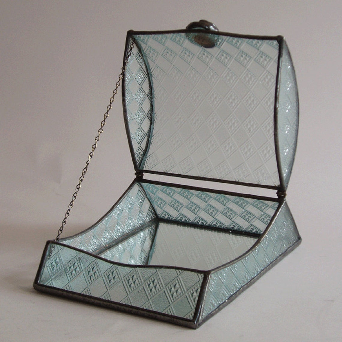 Jewelry Box - Diamond Glass Pattern - Etsy