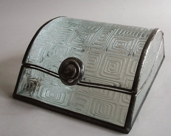 Jewelry box - 50s design glass pattern