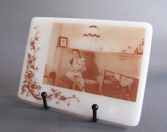 Custom photo on fused glass panel