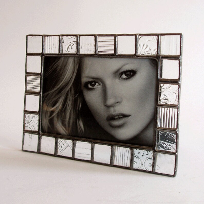4 X 6 Picture Frame Clear Pattern Glass Vertical or Etsy