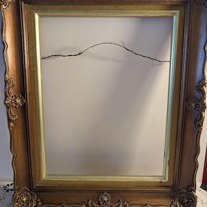 Vintage Baroque Gold Wood Picture Frame, Ornate Gilt Gesso 2-in-1 Dual Size Frame, Antique Victorian Canvas Frame, Rococo Wall Decor