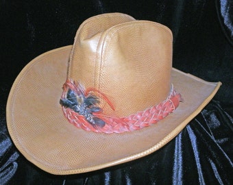 Hat Cowboy Rockmount Ranch Wear Tru West Leather