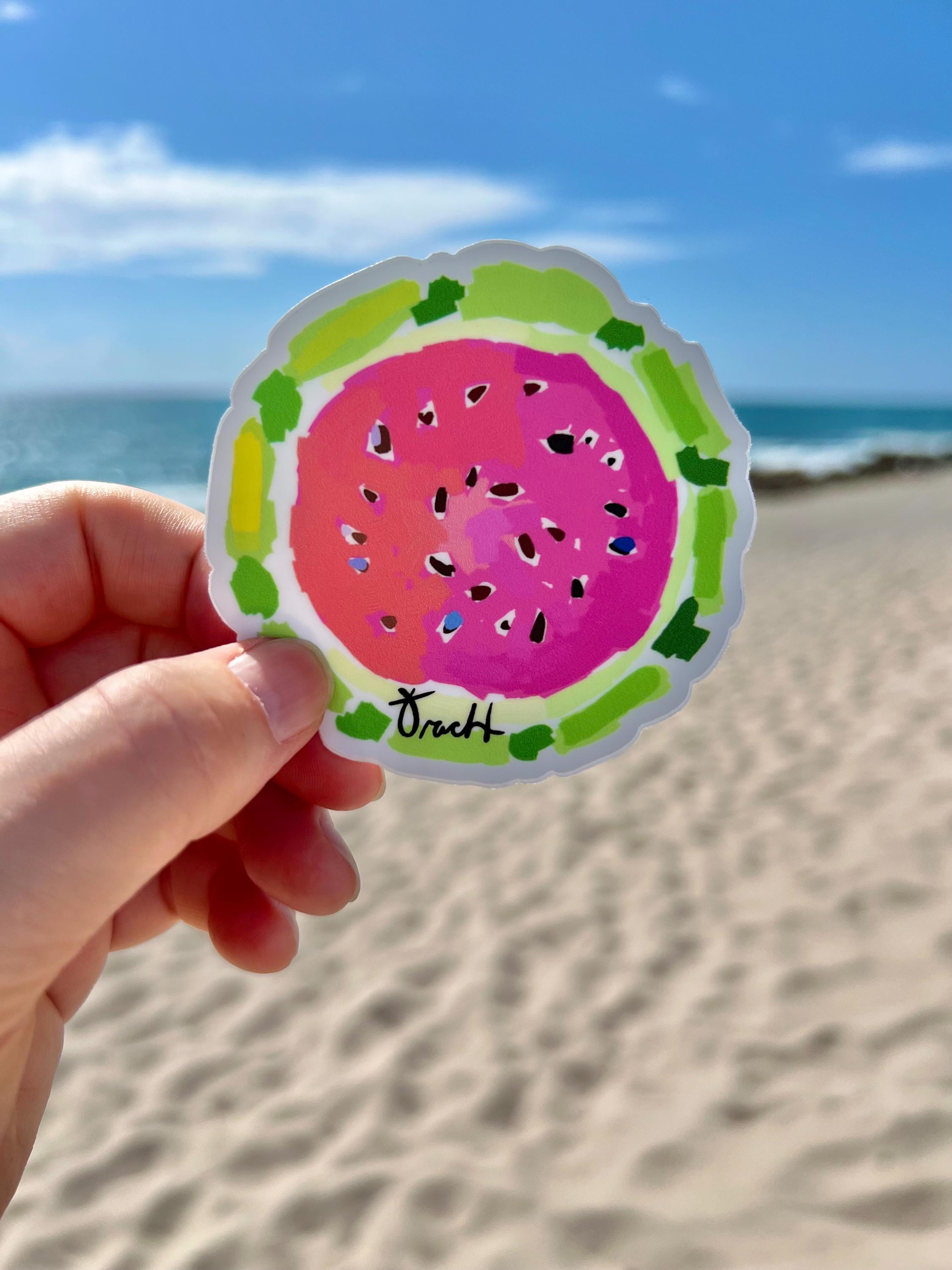 Retro Watermelon Sticker Watermelon Sticker, Die Cut Vinyl and Thick High Quality Colorful and ...