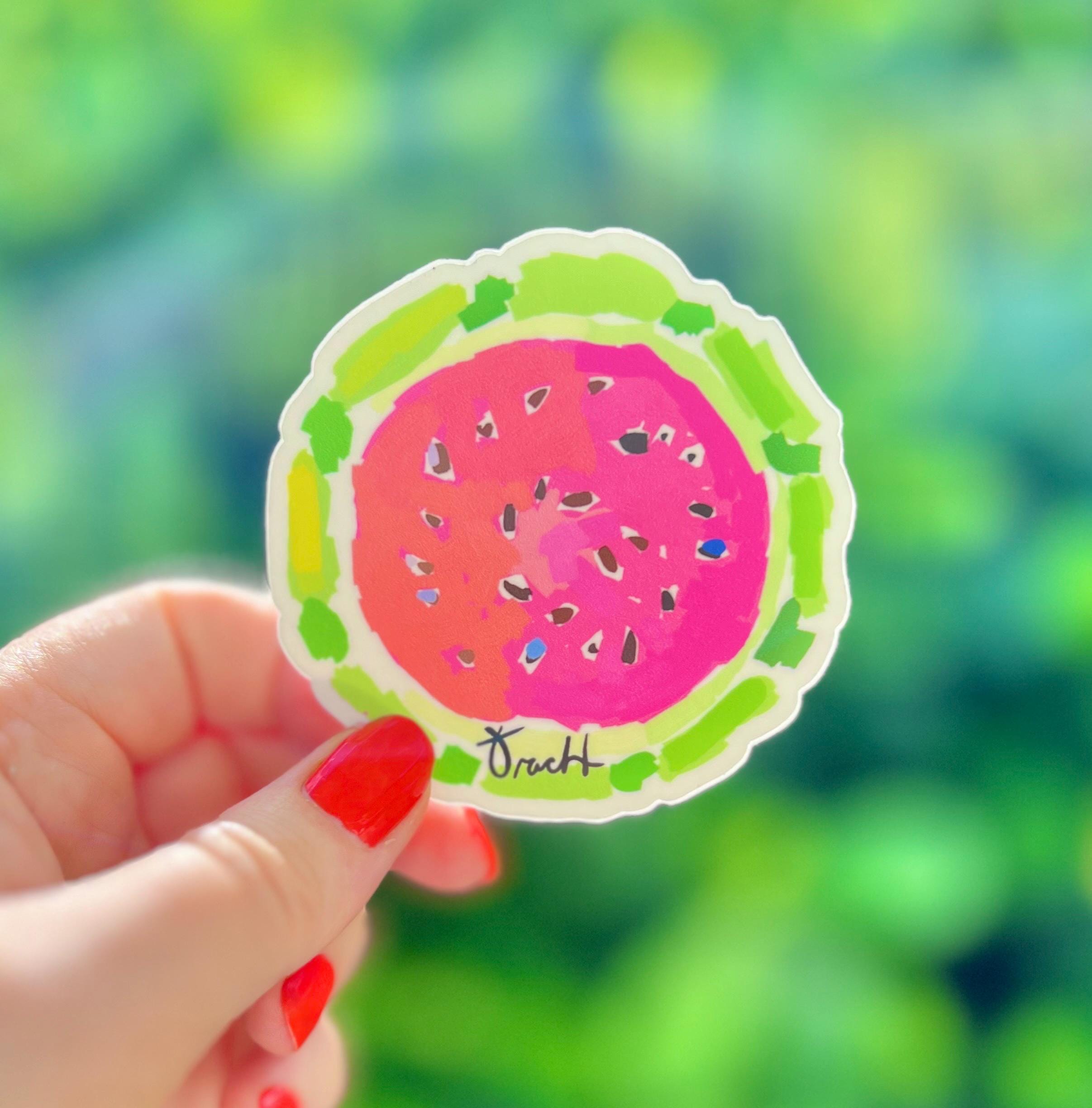 Retro Watermelon Sticker Watermelon Sticker, Die Cut Vinyl and Thick High Quality Colorful and ...