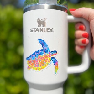 Sea Turtle Sticker, Die Cut Vinyl, dick, hochwertig, bunt und skurril von Kelly Tracht