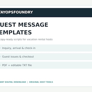 Vacation Rental Guest Message Templates | 24 Copy and Paste Host Replies
