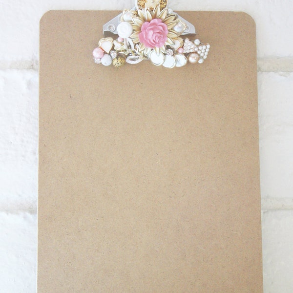 Memo Clipboard - Pink and Cream Sugar