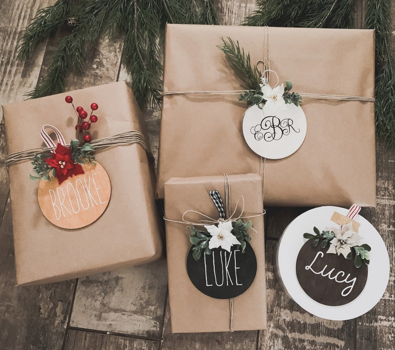 Personalized Wood Gift Tag Custom Gift Tag Personalized Etsy