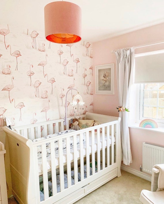 Nursery curtains 2025 and lampshade set