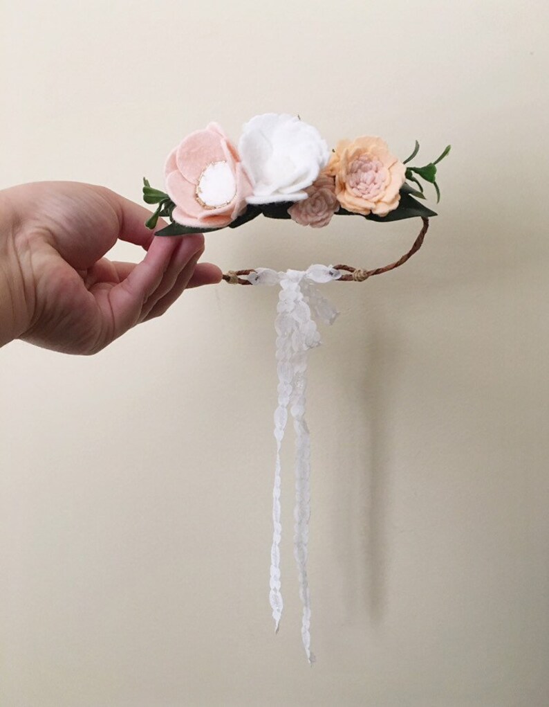 Baby/Child/Adult Felt Flower Crown Flower Crown Felt Etsy