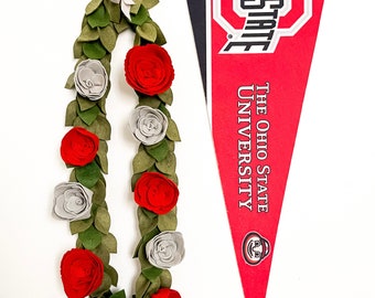 Graduation Lei || Graduation Floral Lei || Felt Lei || Artificial Lei || Felt Flowers || Graduation Gift || High School College Graduation