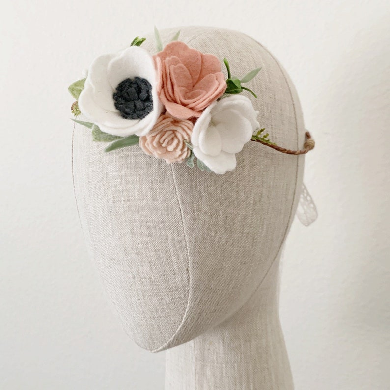 Baby/child/adult Felt Flower Crown Flower Crown Felt Etsy