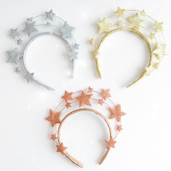 Galaxy Goddess Star Headband || Star Crown || Star Headpiece || Star Headdress || Star Crown Headband || Star Crown Girls || Star Costume
