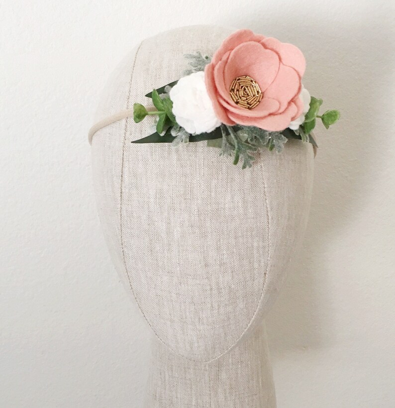 Baby/child/adult Felt Flower Crown Flower Crown Felt Etsy
