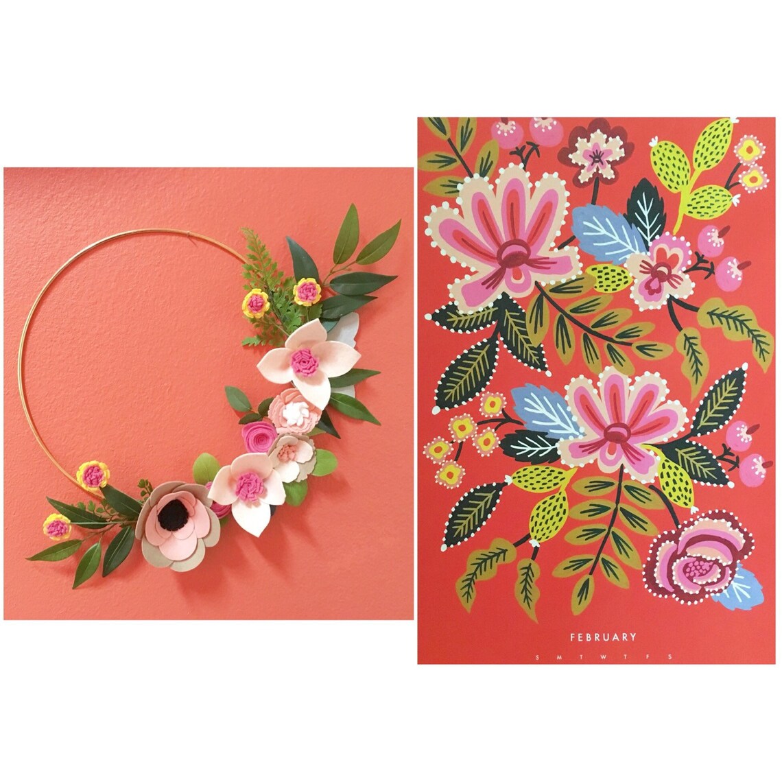 Rifle Paper Co Inspired Wreath Wreaths Flower Wreath - Etsy