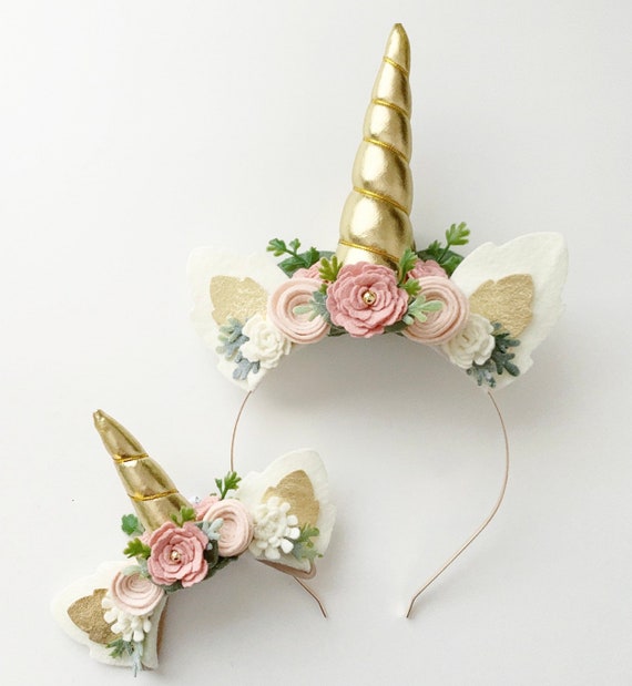 Diademas de unicornio con flores de colores  Unicorn headband, Unicorn  gifts, Unicorn hair