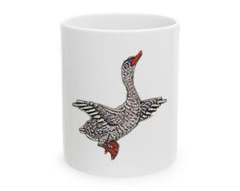Persian Miniature Painting Water Duck Mug (11oz Ceramic)